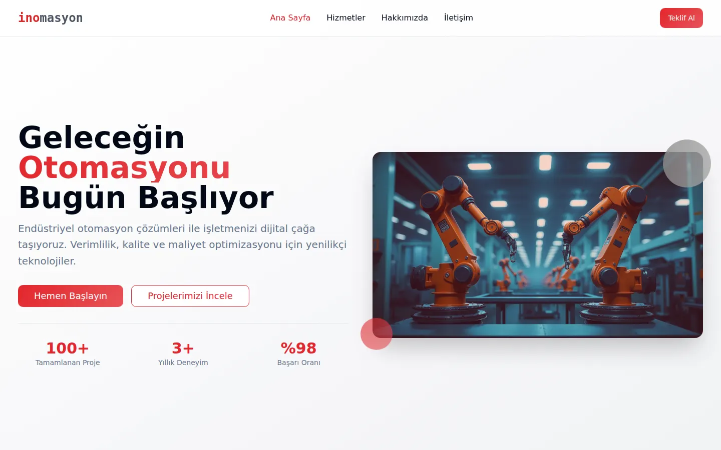 İnomasyon — Endüstriyel Otomasyon ekran görüntüsü