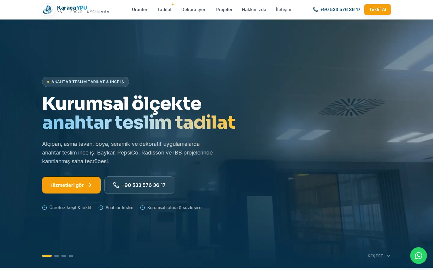 Karaca Yapı Tadilat ekran görüntüsü