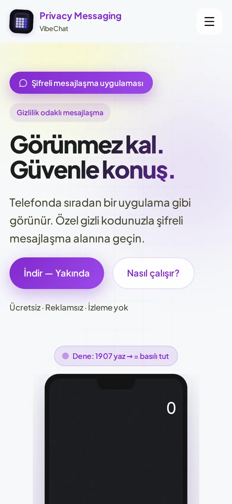 PVMesage — Şifreli Mesajlaşma ekran görüntüsü