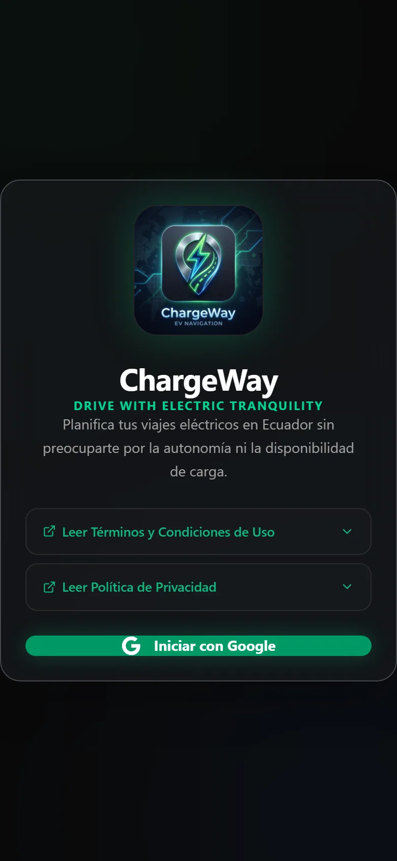ChargeWay — Şarj İstasyonu Bulucu uygulama ekranı