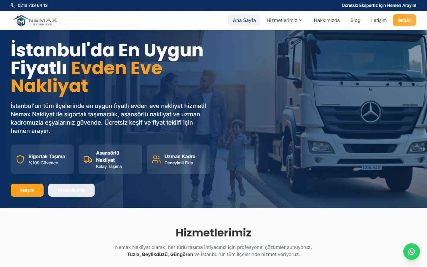 Nemax Nakliyat — ekran 1